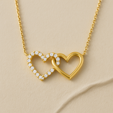 Interlocking Heart Accented Necklace