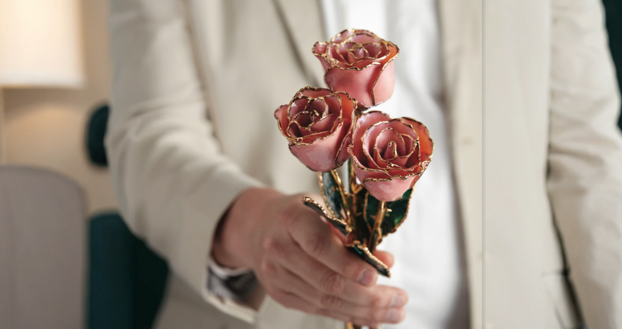 24K Gold Roses
