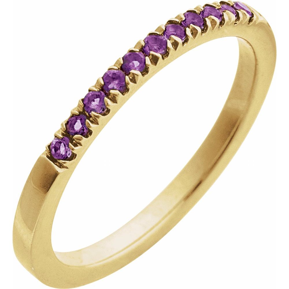 February Birthstone Band