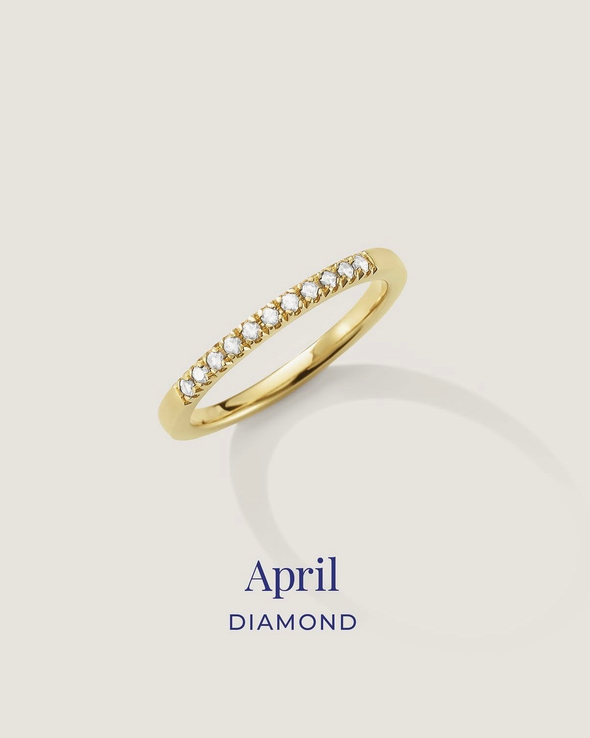 April Birthstone Band