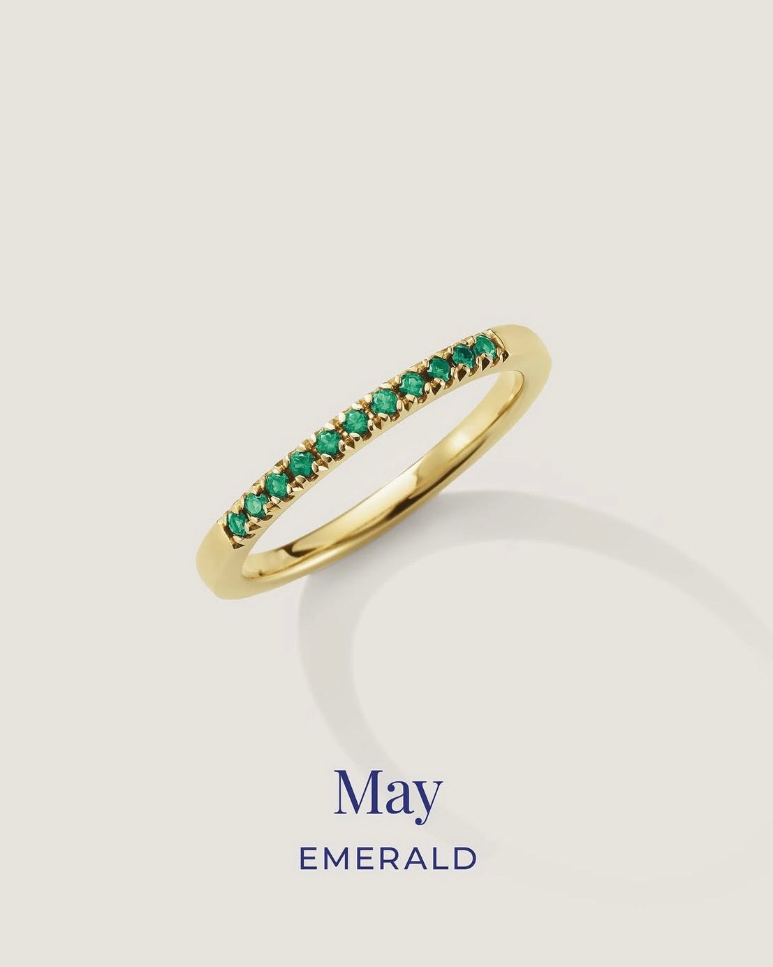 May Birthstone Band
