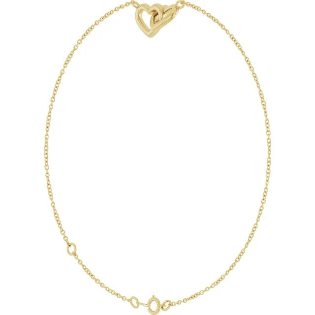 Interlocking Heart Bracelet