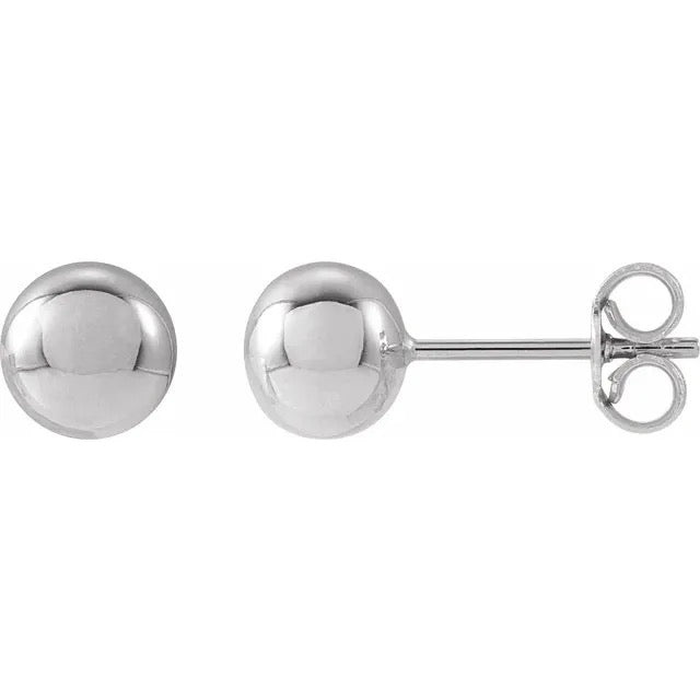 Ball Stud Earrings 14K - 6mm