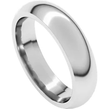 Silver ring on a white background