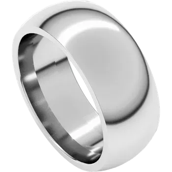 Silver ring on a white background