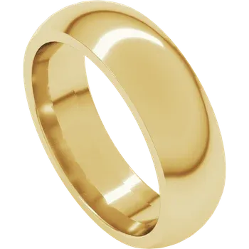 Gold ring on a white background