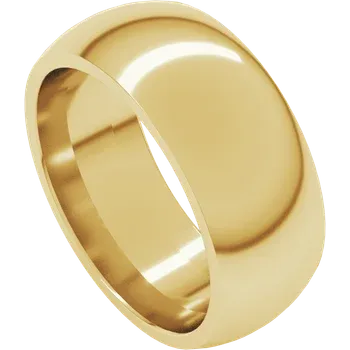 Gold ring on a white background