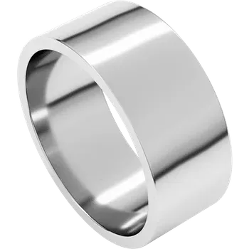 Silver ring on a white background