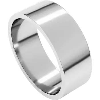 Silver ring on a white background