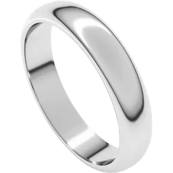 Silver ring on a white background