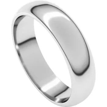 Silver ring on a white background