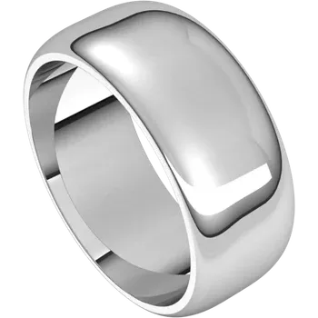 Silver ring on a white background