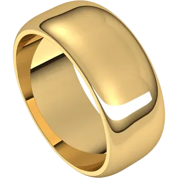 Gold ring on a white background