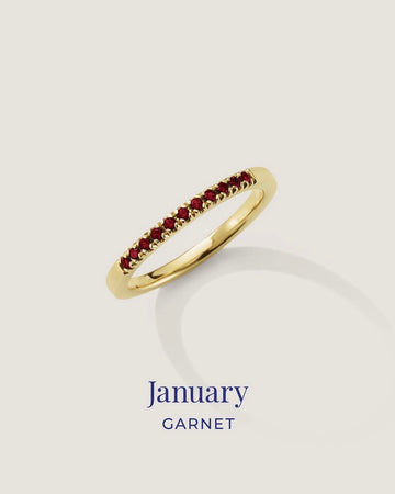 January Birthstone Band